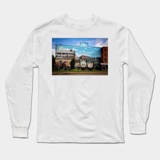 Pan Handle Coffee Mural, Parkersburg, WV Long Sleeve T-Shirt